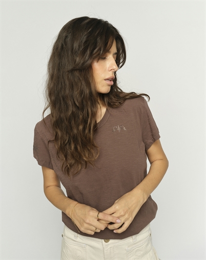 Mos Mosh - MMSafina T-Shirt - Coffee Quartz